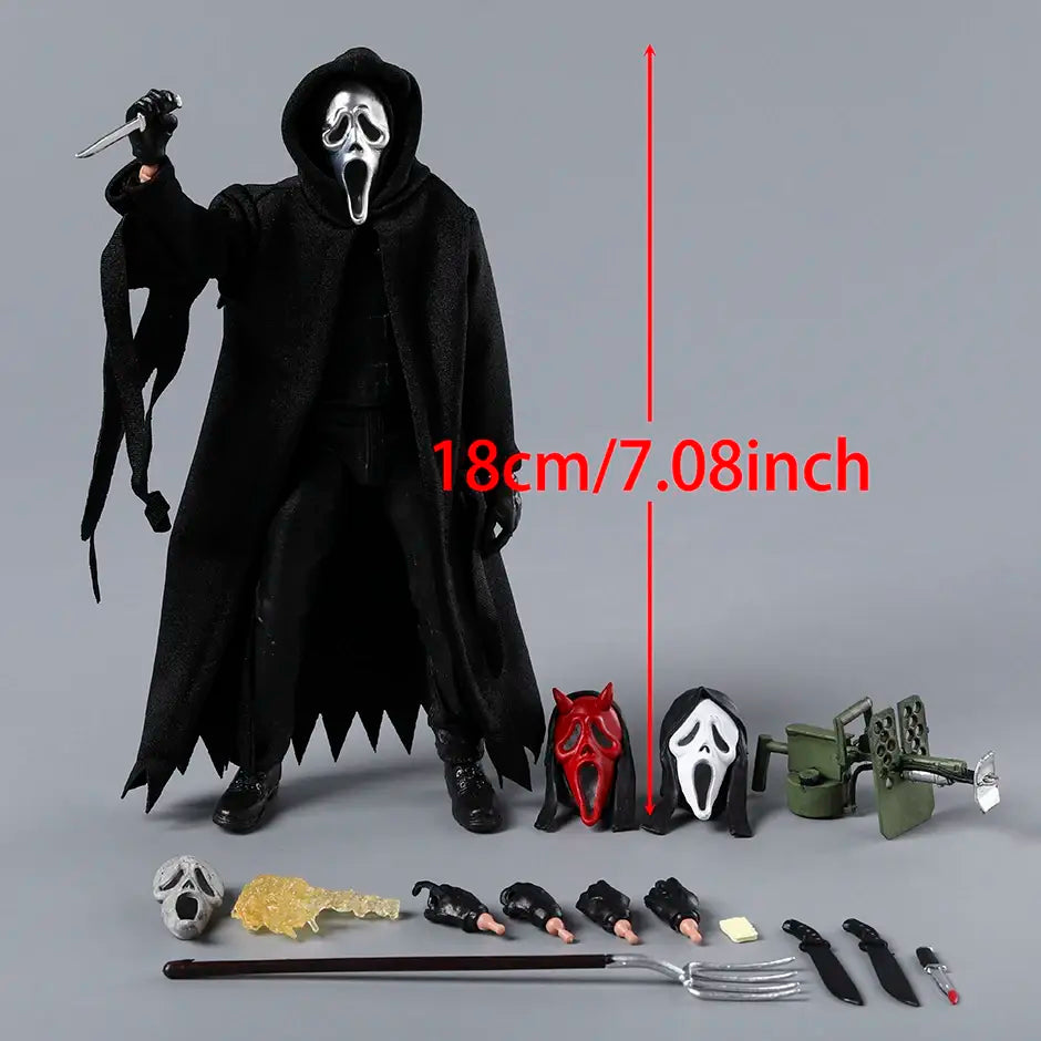 Action-Figure Ghost Face Articulável (18cm)