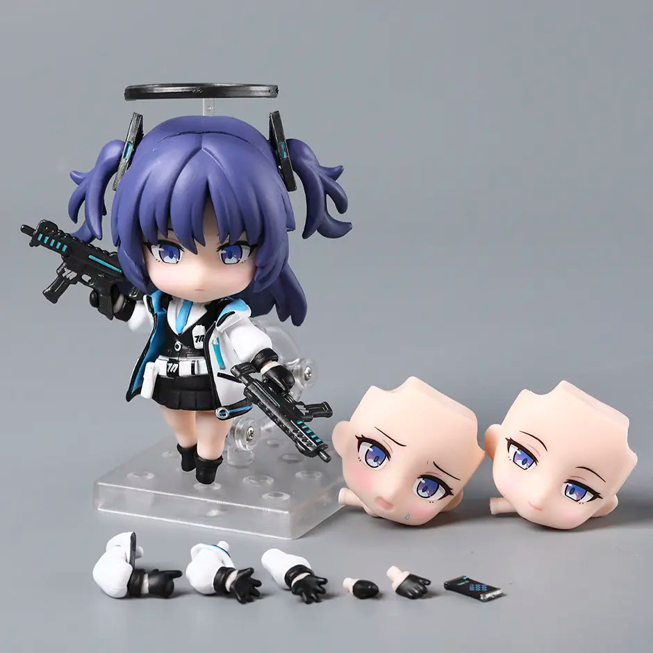 Figura articulada de Hayase Yuuka - Archivo Azul (10,5 cm)