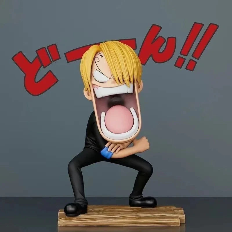 Figura de acción de dibujos animados de One Piece (juego de 3 piezas)