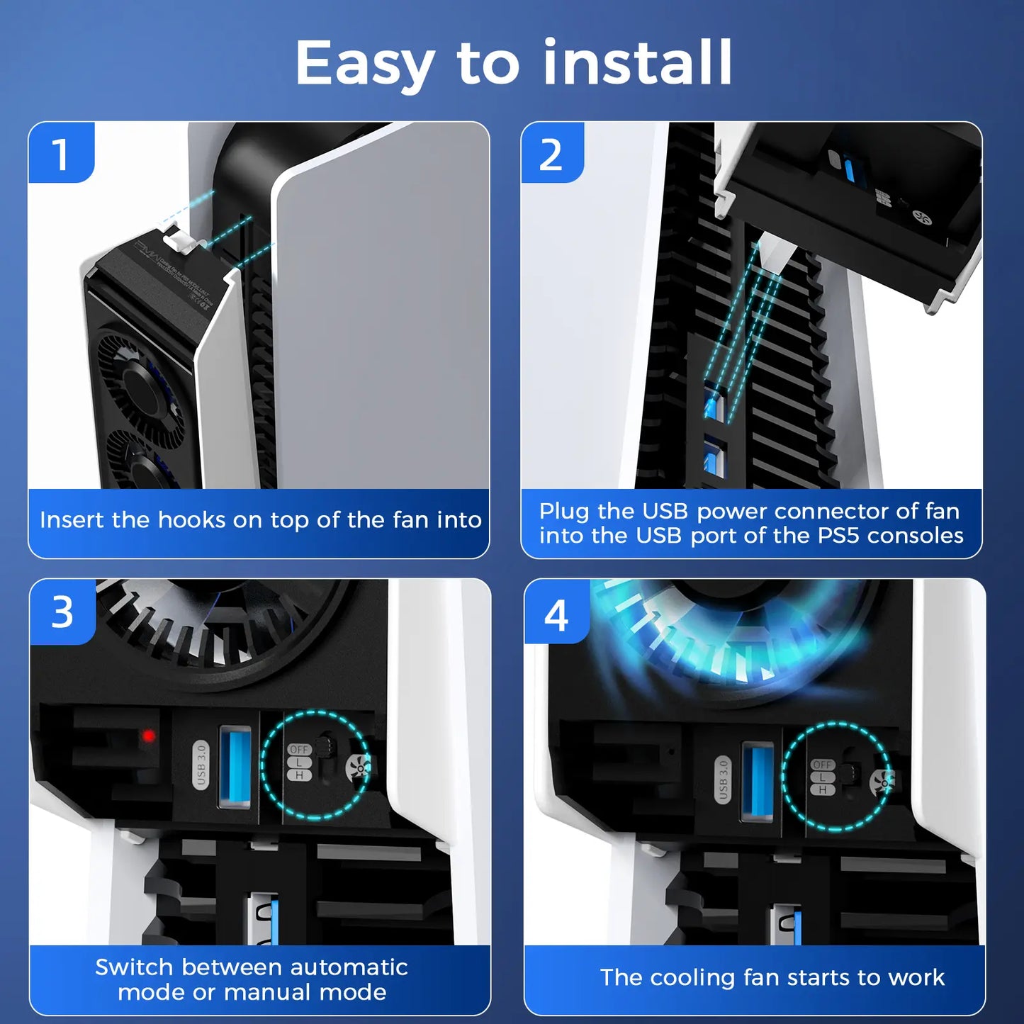 Aircooler PS5 Triple-Fan