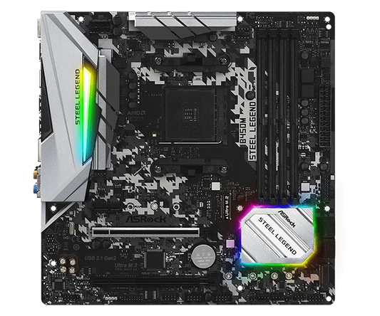 ASRock B450M Steel Legends Motherboard