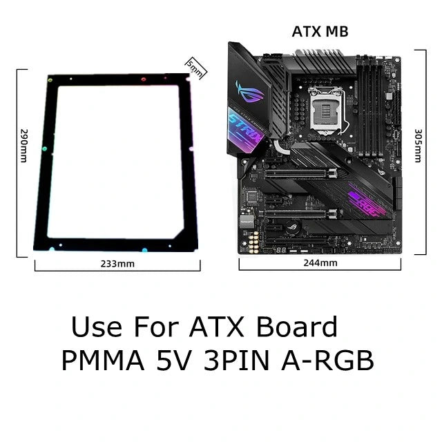 BackPlate de Placa-Mãe Symphony 5V ARGB SYNC