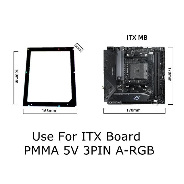 BackPlate de Placa-Mãe Symphony 5V ARGB SYNC
