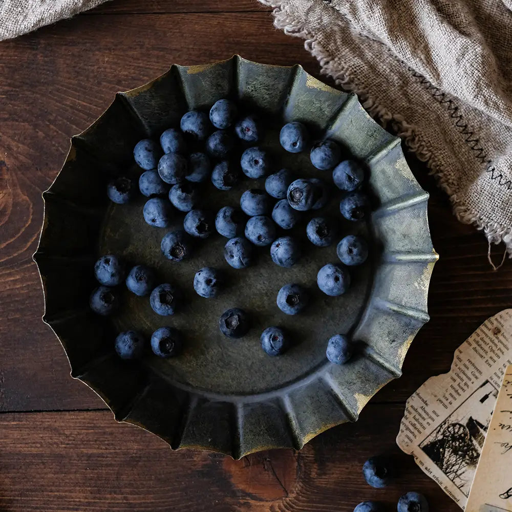 Vintage Lines 1920s Cast Iron Tray