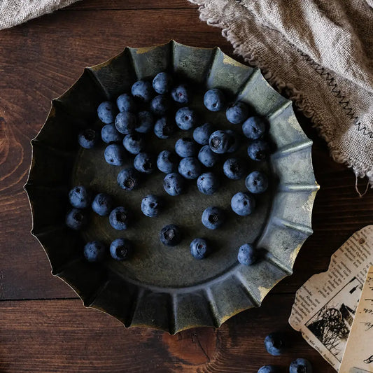 Vintage Lines 1920s Cast Iron Tray