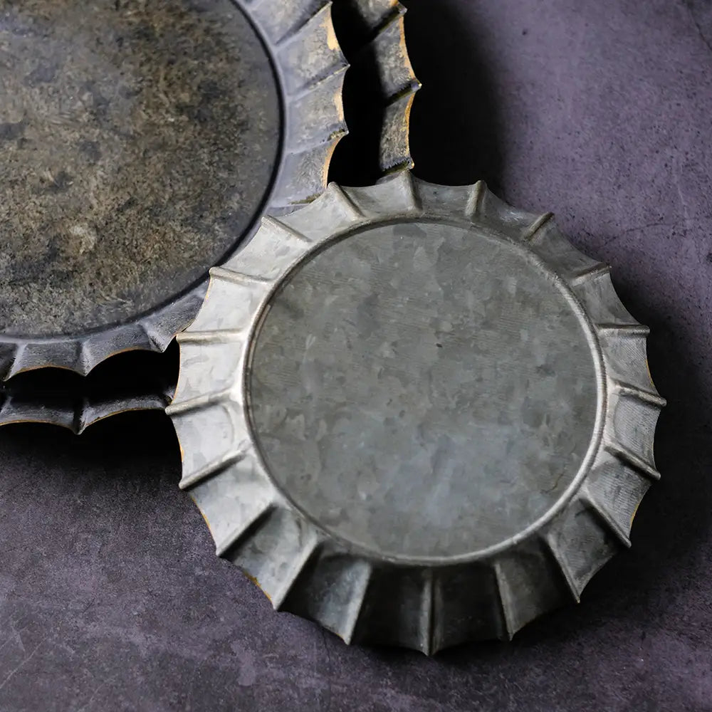 Vintage Lines 1920s Cast Iron Tray