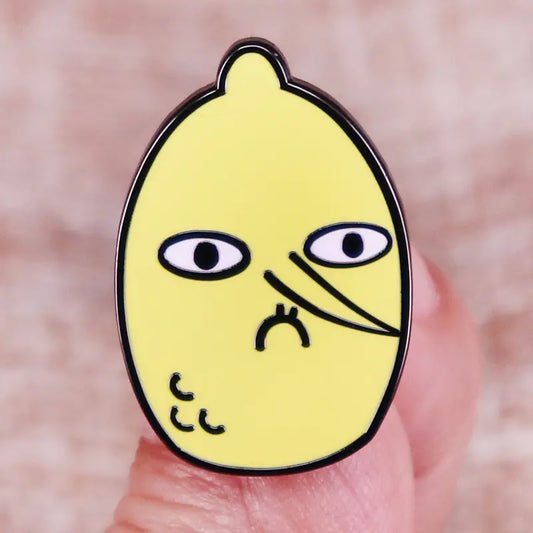 Lemongrab Brooch 30mm