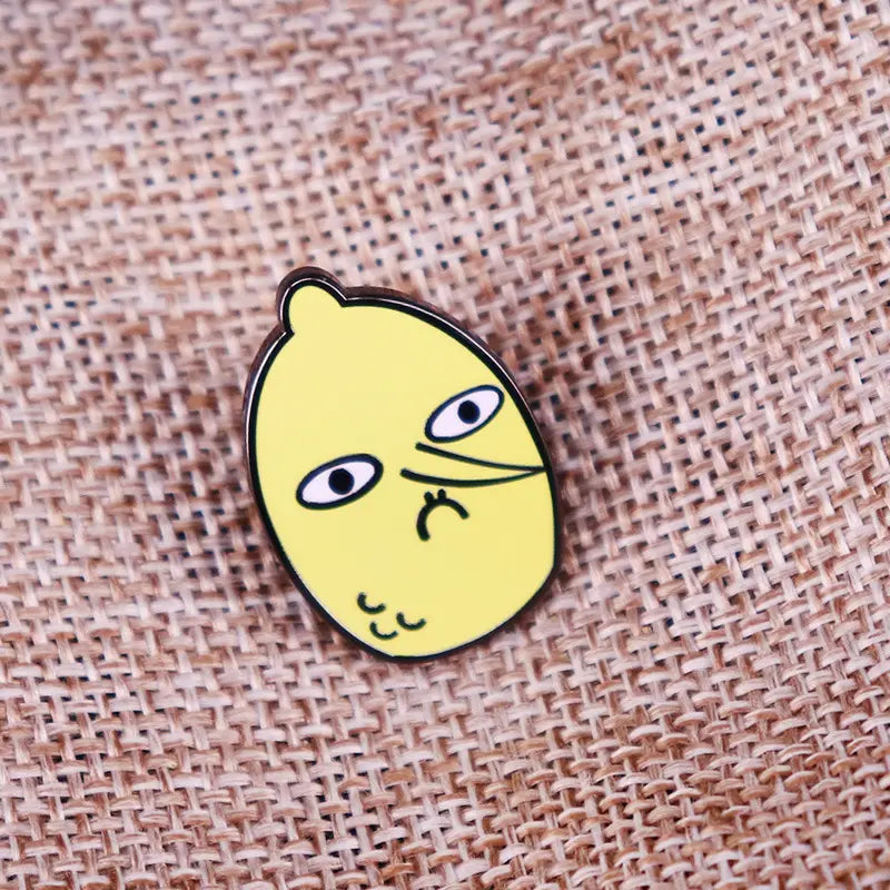Lemongrab Brooch 30mm
