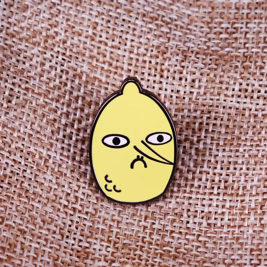 Lemongrab Brooch 30mm