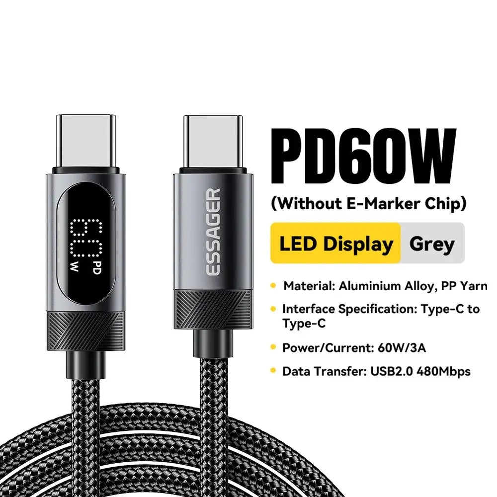 Type-C Digital Cable 100W 5A