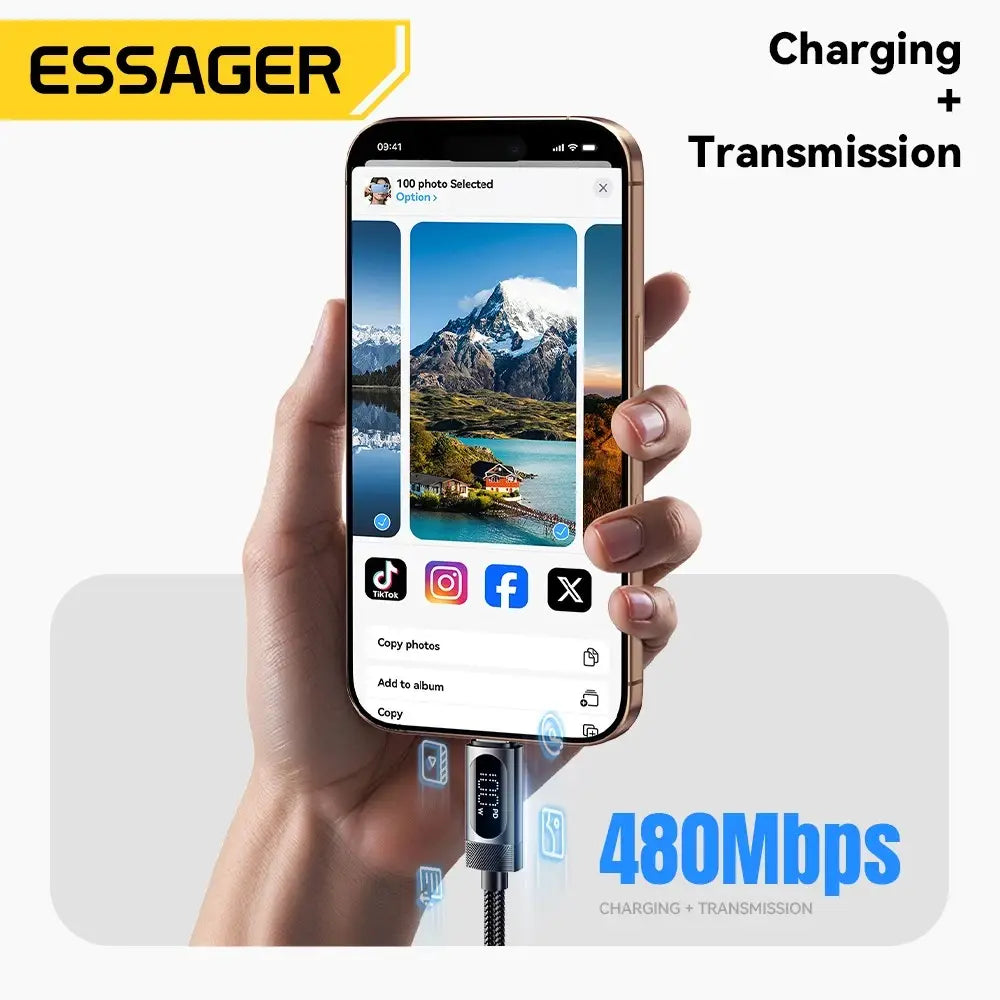 Type-C Digital Cable 100W 5A