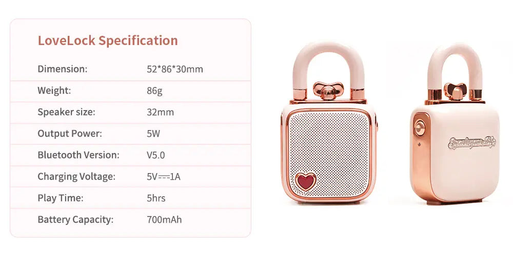 Caixinha de Som LoveLock