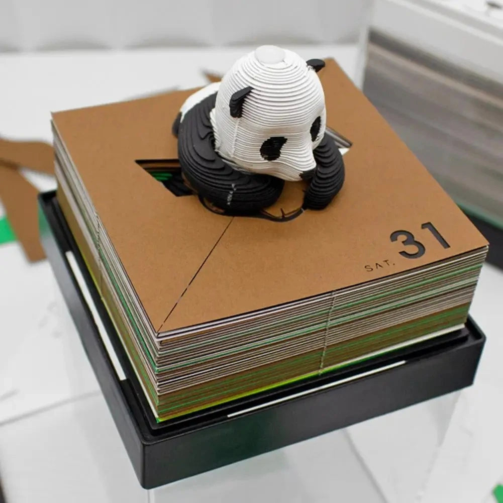 Calendário Panda Pad 3D