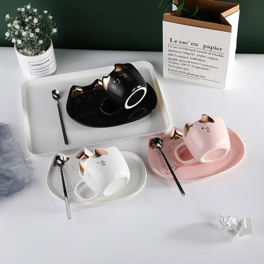 Goldenkitty Mug and Saucer 200ml