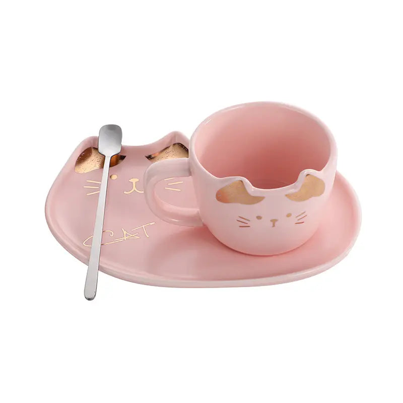 Goldenkitty Mug and Saucer 200ml