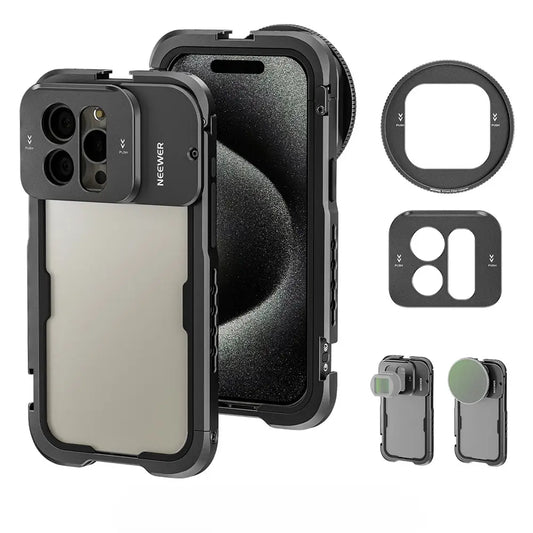 Funda tipo jaula para iPhone 15 Pro/Pro Max