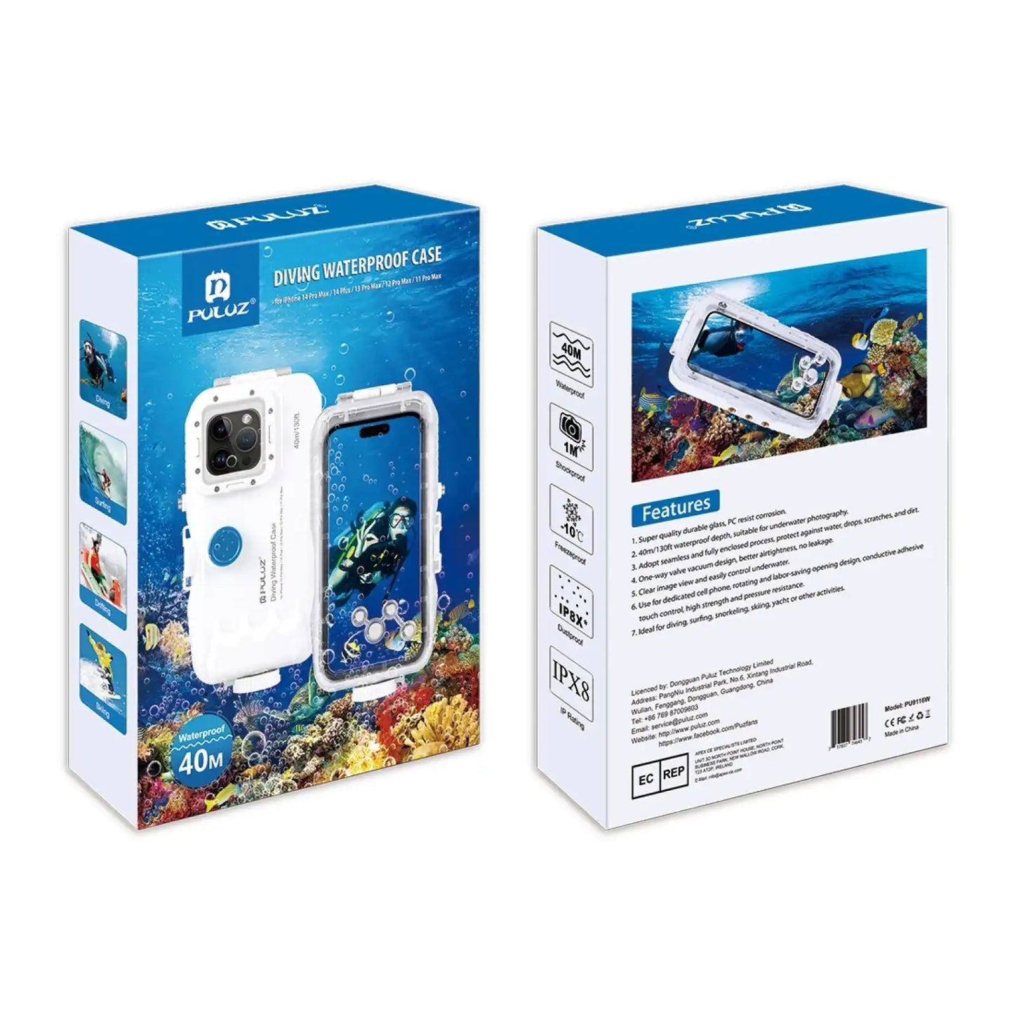 Funda de buceo para iPhone – Hasta 40 m