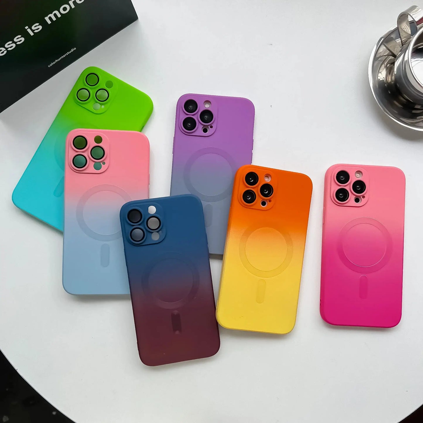 Funda protectora con degradado en Y para iPhone