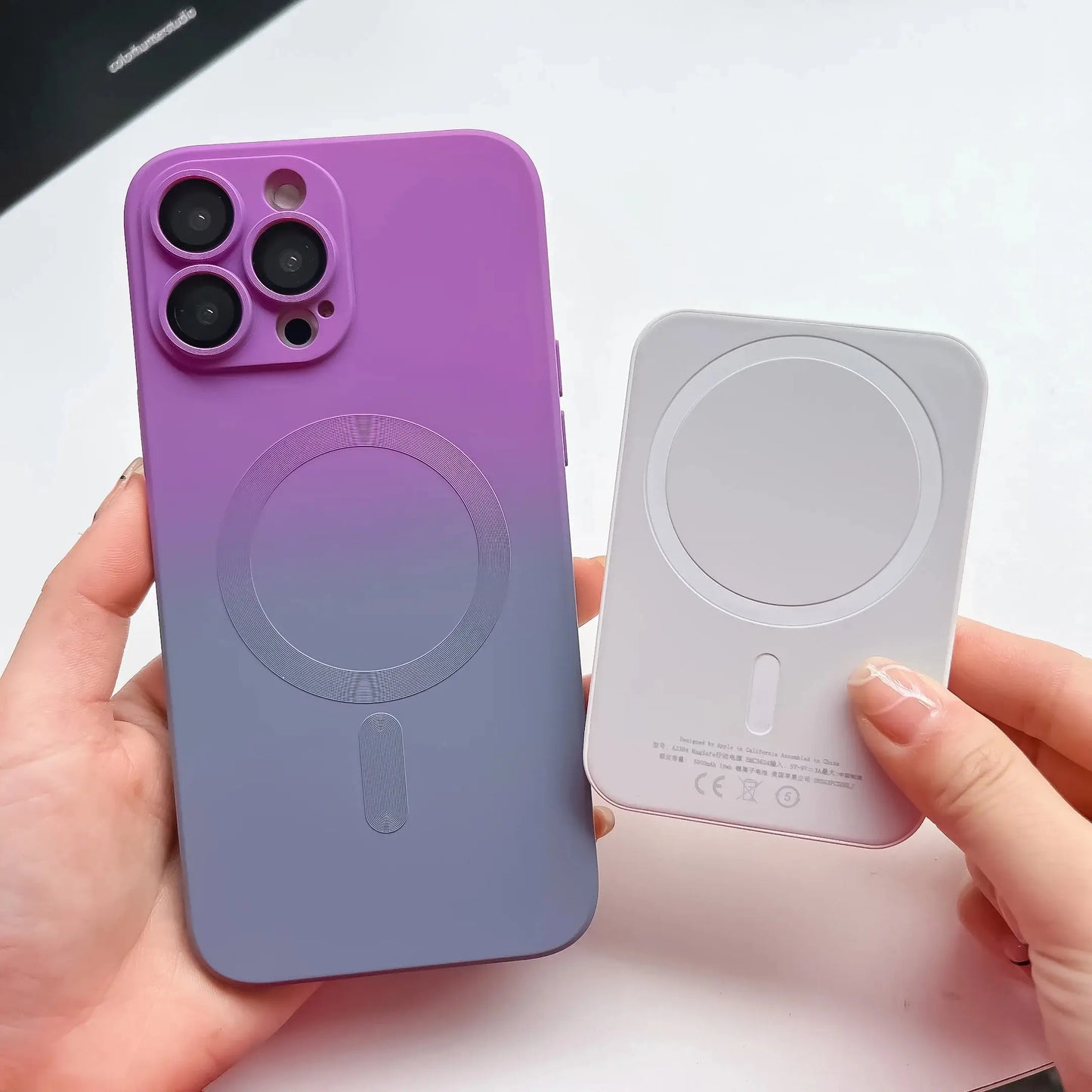 Funda protectora con degradado en Y para iPhone