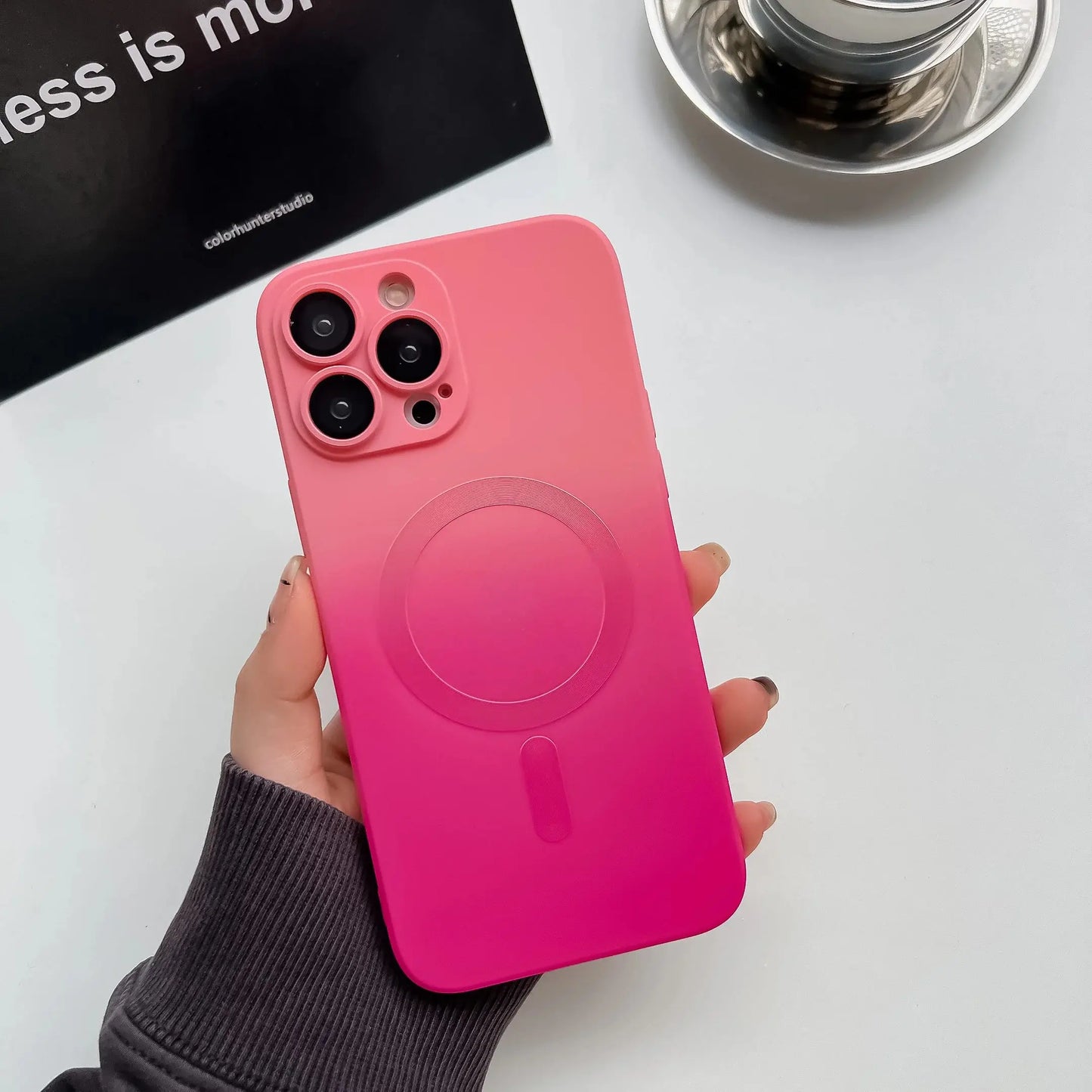 Funda protectora con degradado en Y para iPhone
