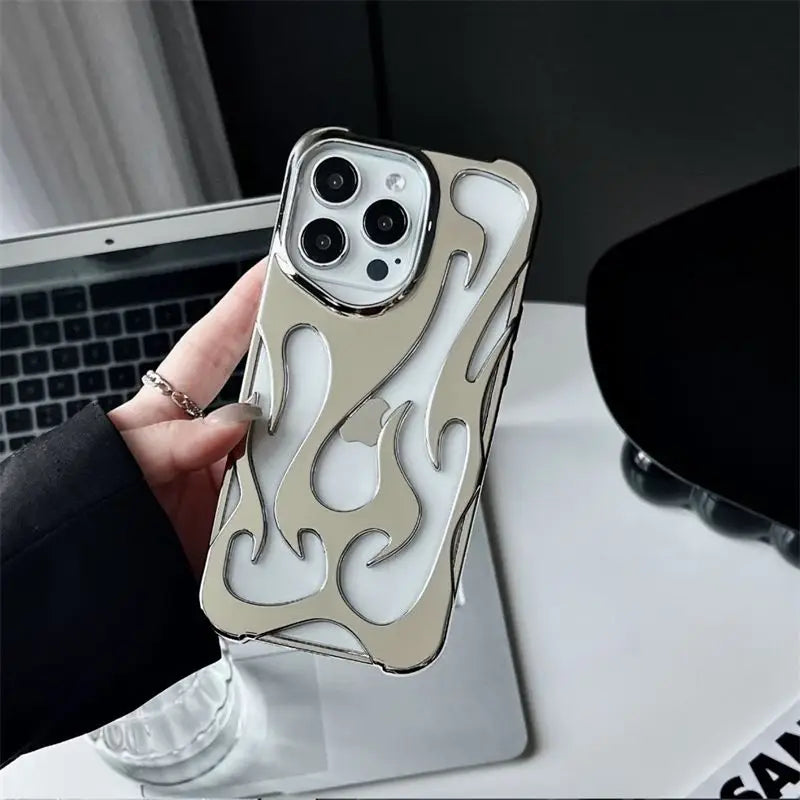 Funda protectora hueca y delgada para iPhone