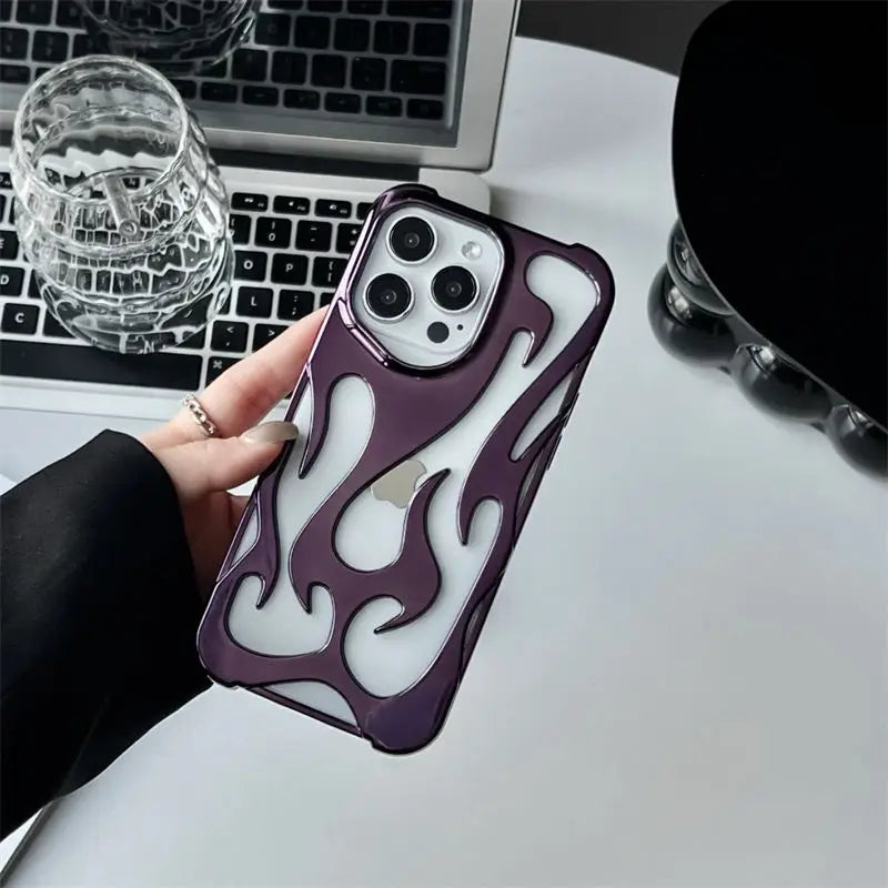 Funda protectora hueca y delgada para iPhone