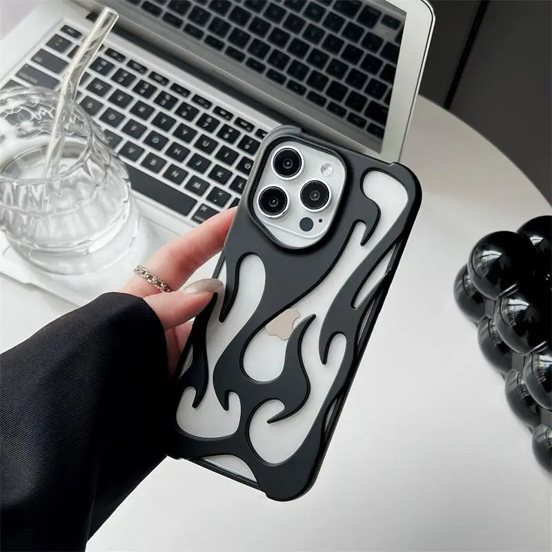 Funda protectora hueca y delgada para iPhone