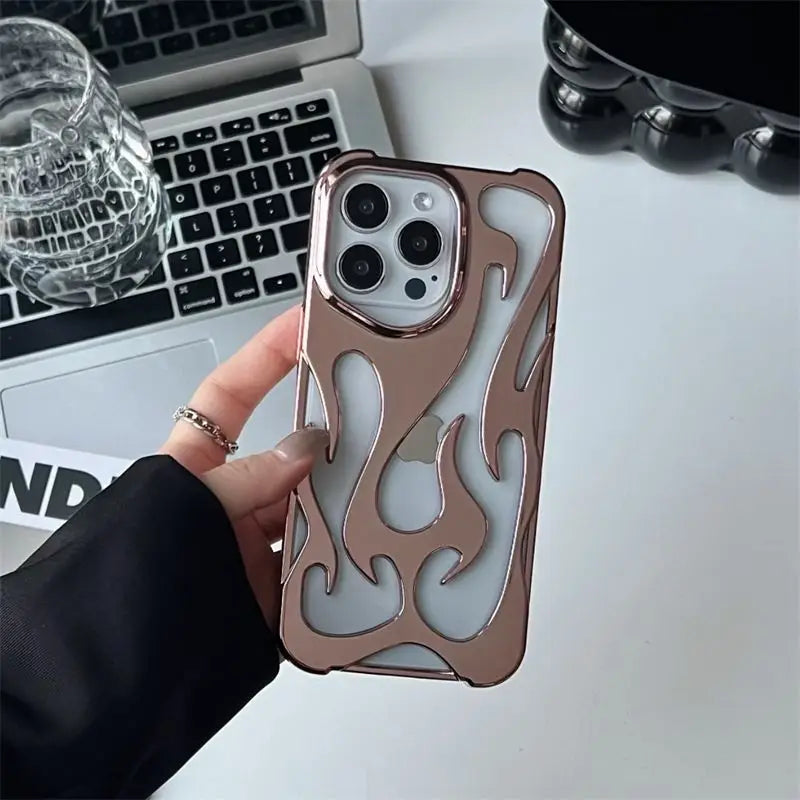 Funda protectora hueca y delgada para iPhone