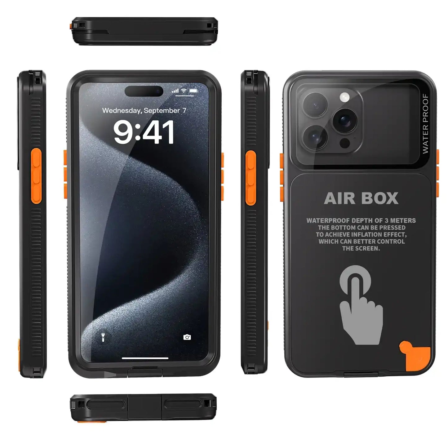 Funda de protección impermeable IP68 para iPhone