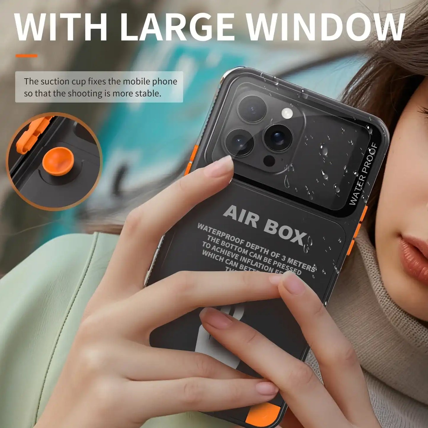 Funda de protección impermeable IP68 para iPhone