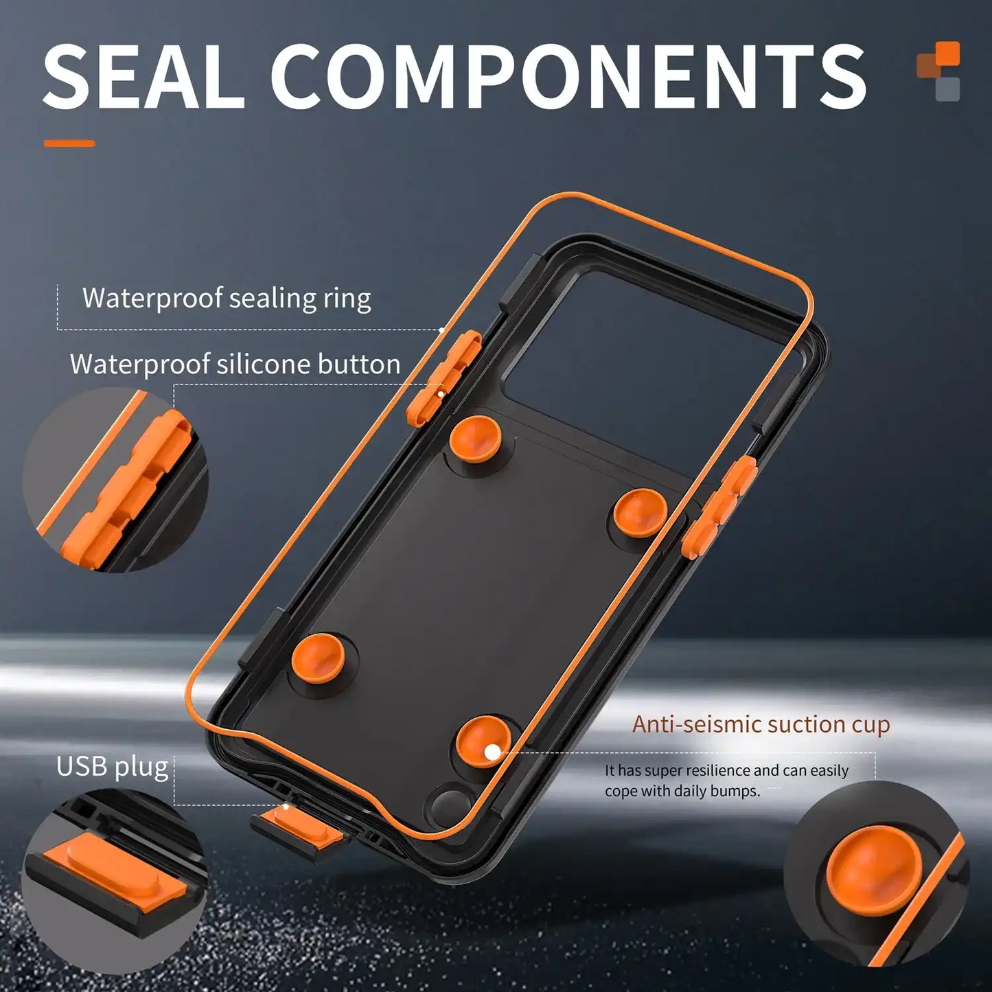 Funda de protección impermeable IP68 para iPhone