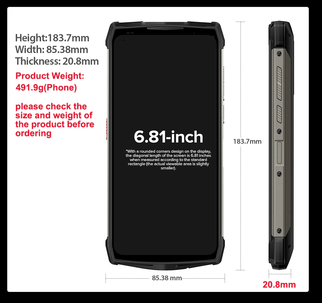 Teléfono inteligente Armor 13 (8 GB de RAM)