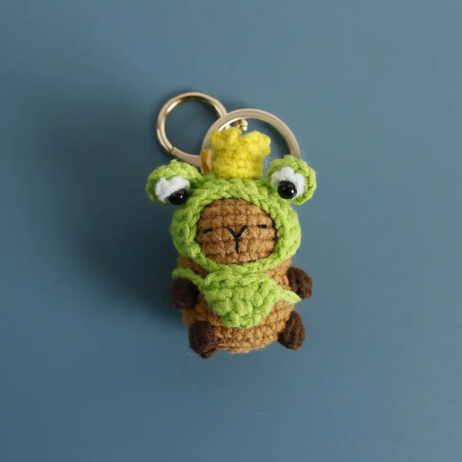 Capybara Knit Keychain