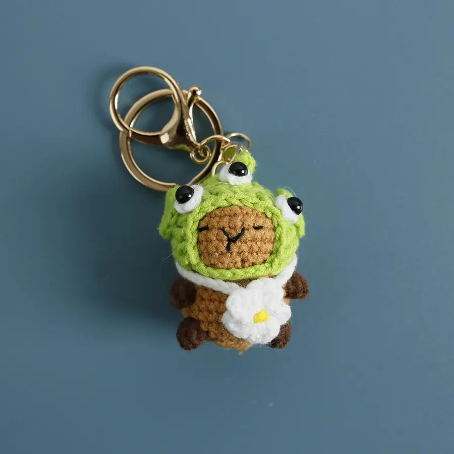 Capybara Knit Keychain