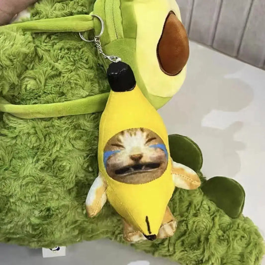 Banana Cat Keychain 18cm