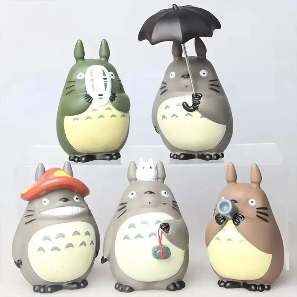 Juego de estatuas de Totoro de 11 cm