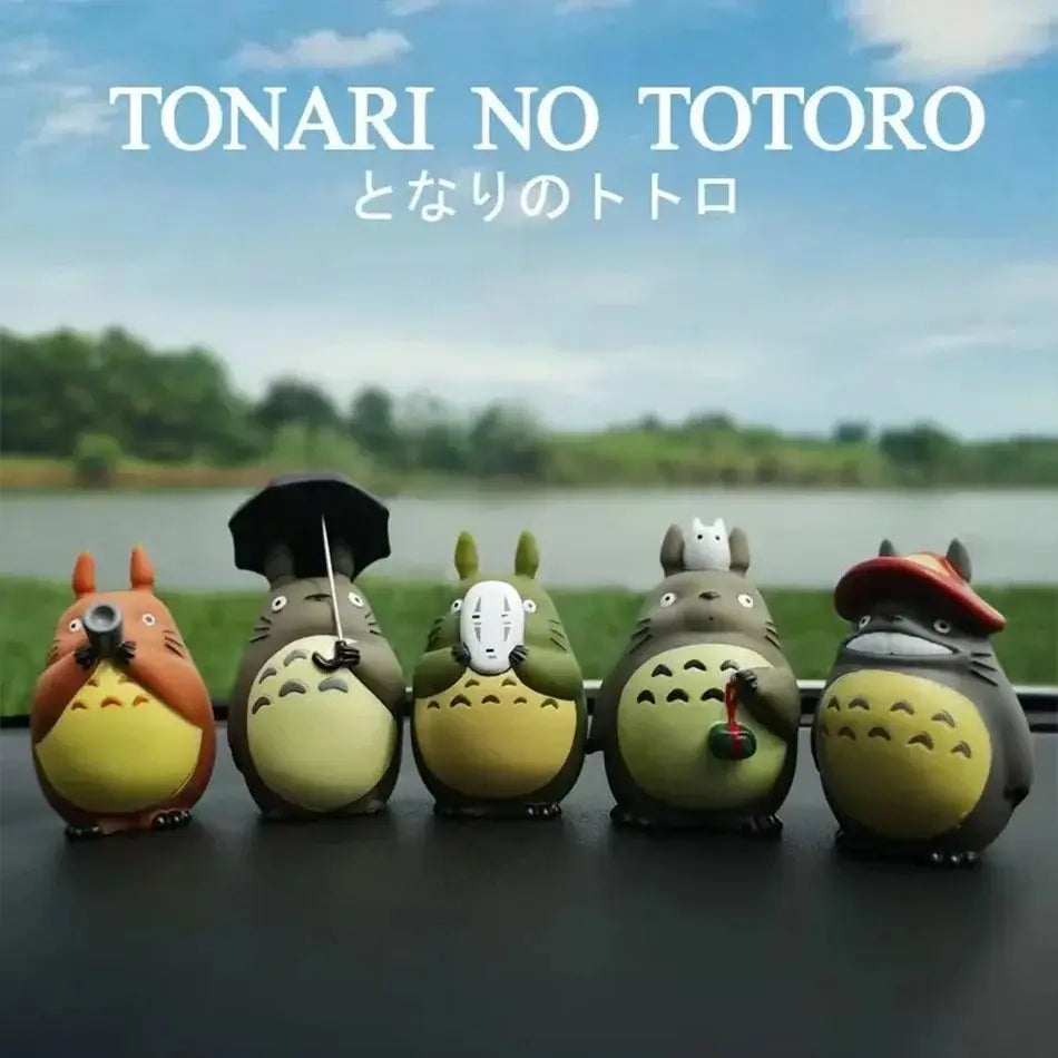 Juego de estatuas de Totoro de 11 cm