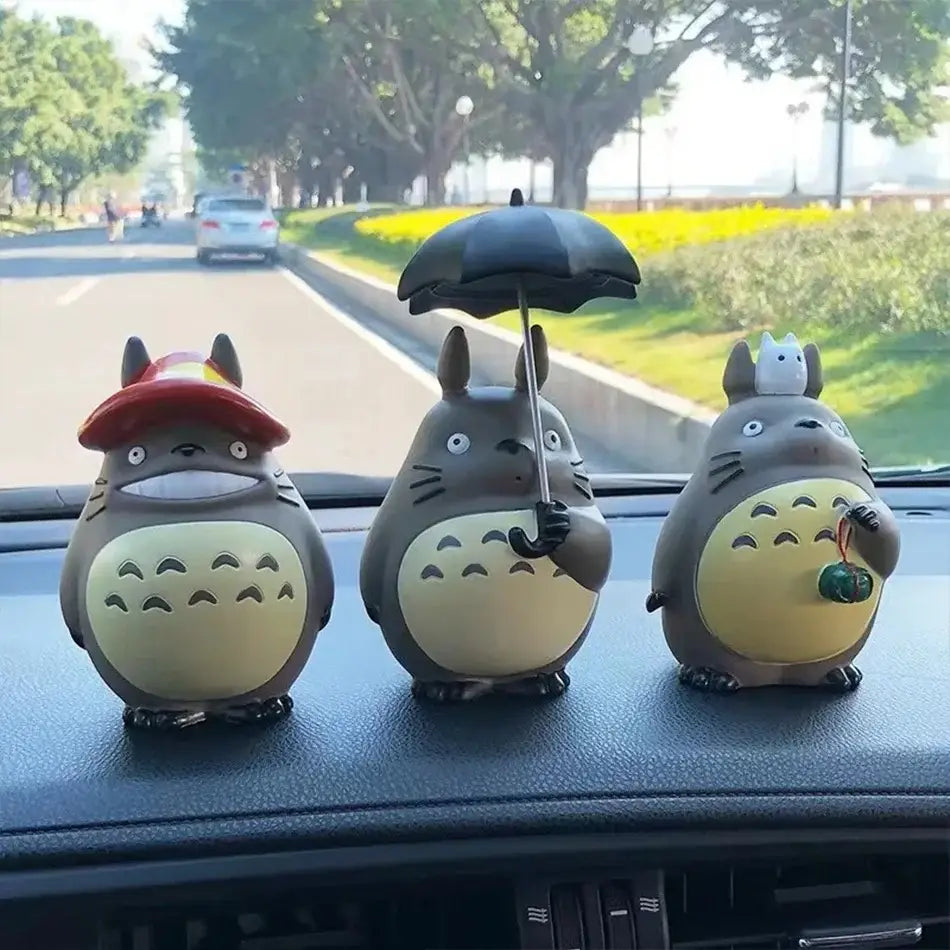 Juego de estatuas de Totoro de 11 cm