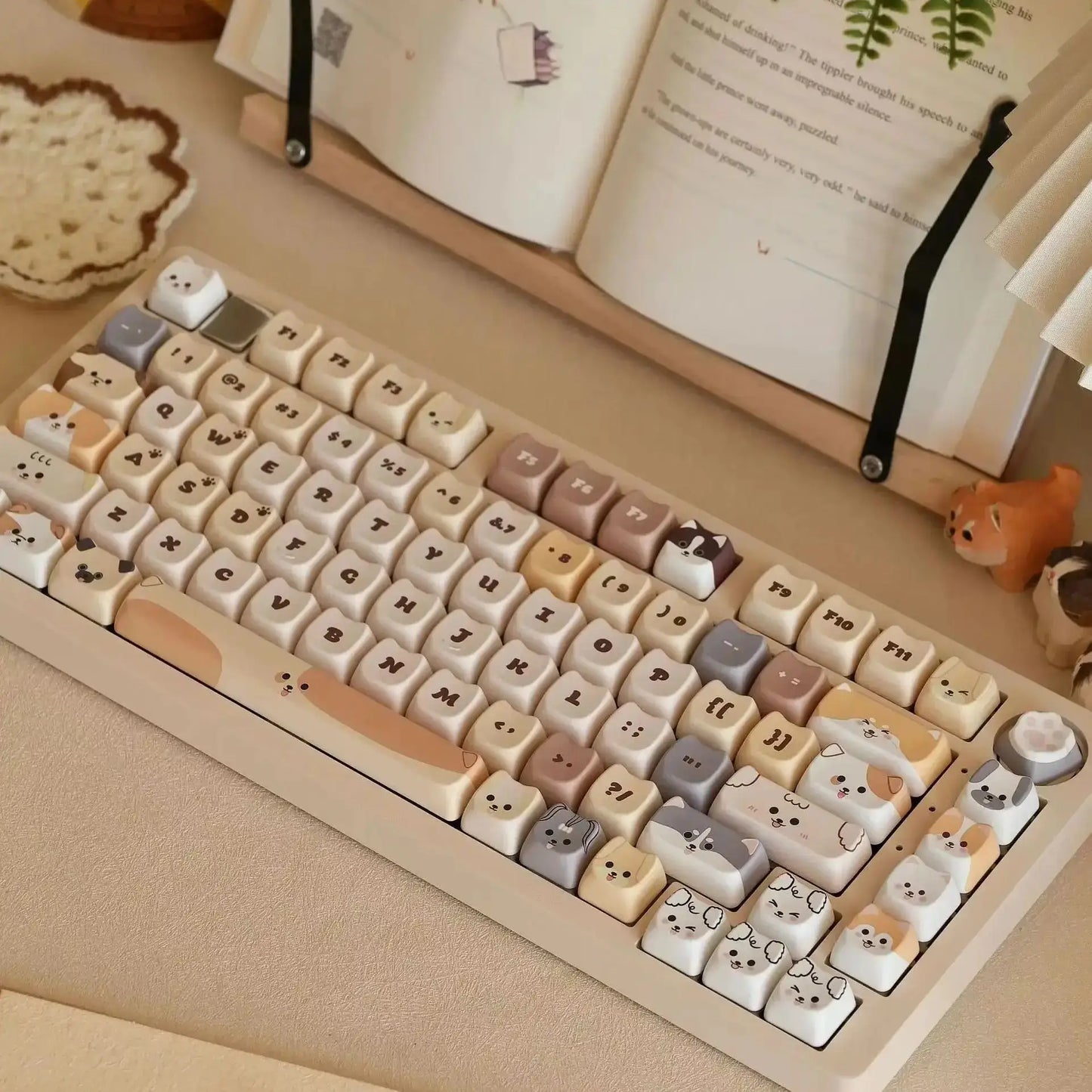 "Cute Meow" Keycap Set