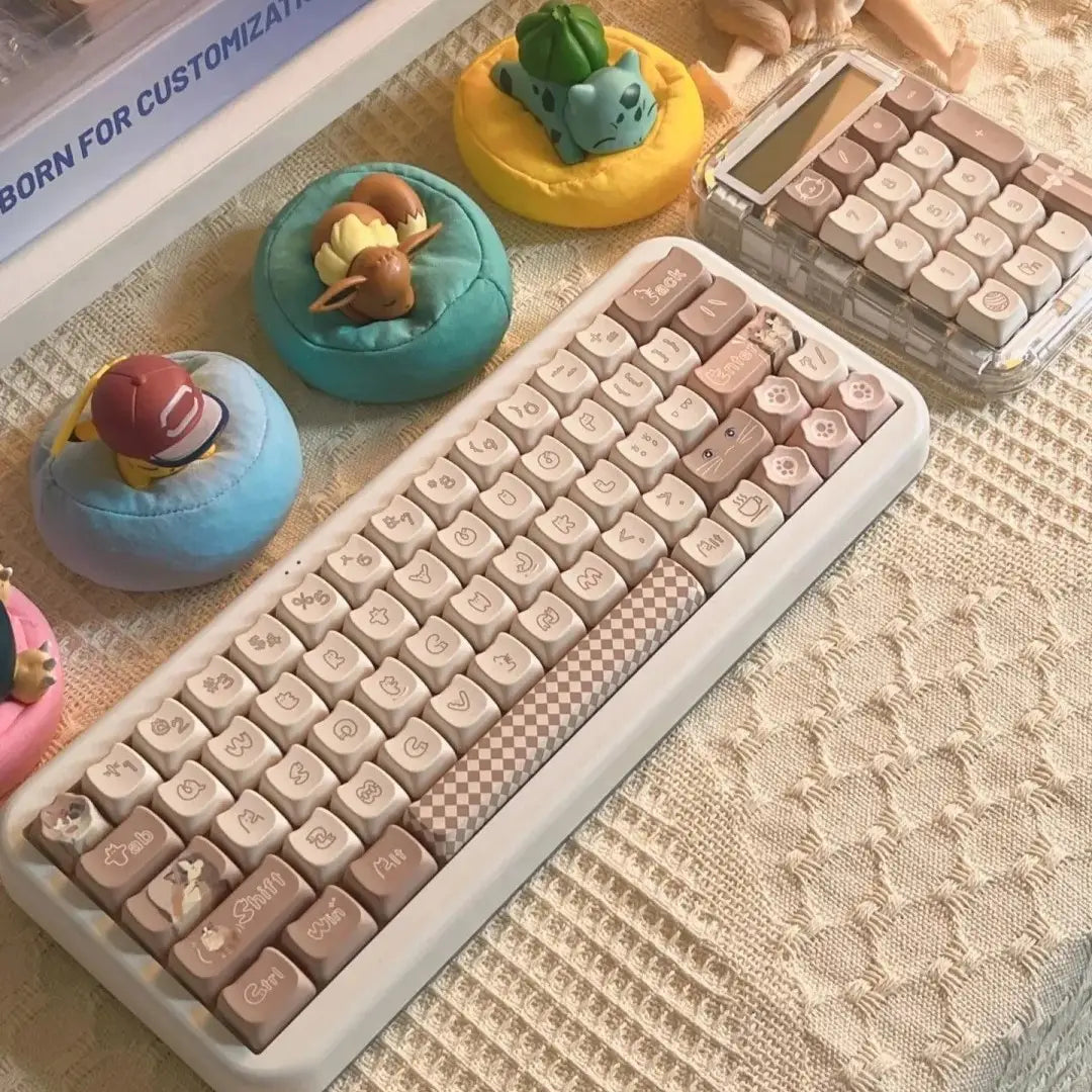 "Cute Meow" Keycap Set