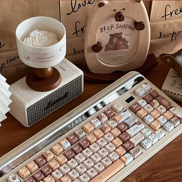 "Cute Meow" Keycap Set