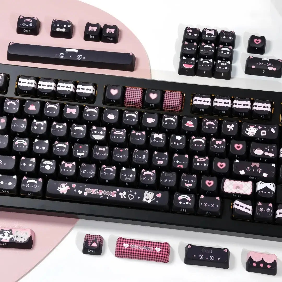 "Cute Meow" Keycap Set