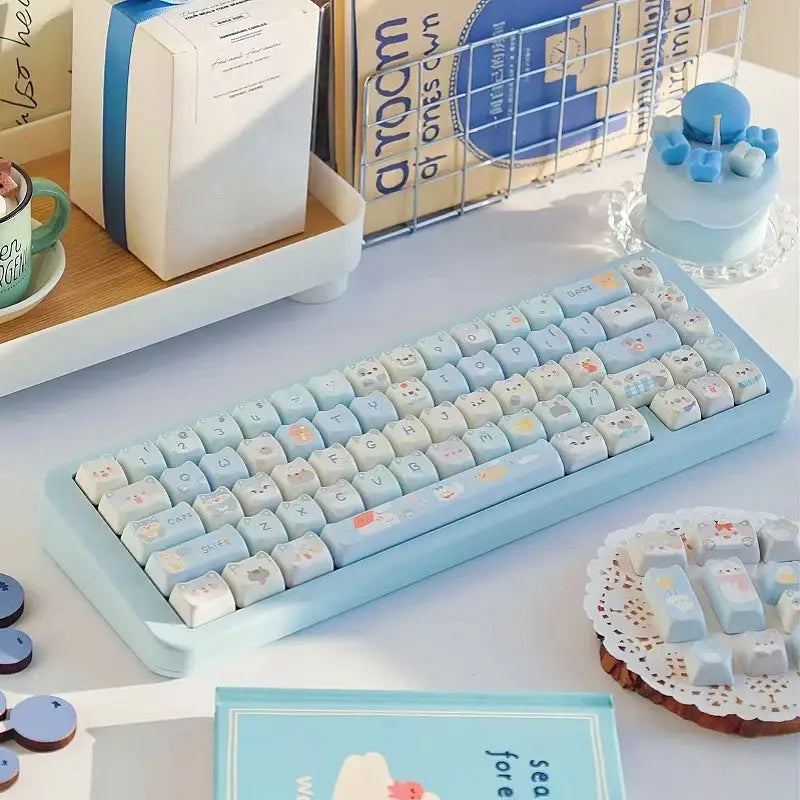 "Cute Meow" Keycap Set