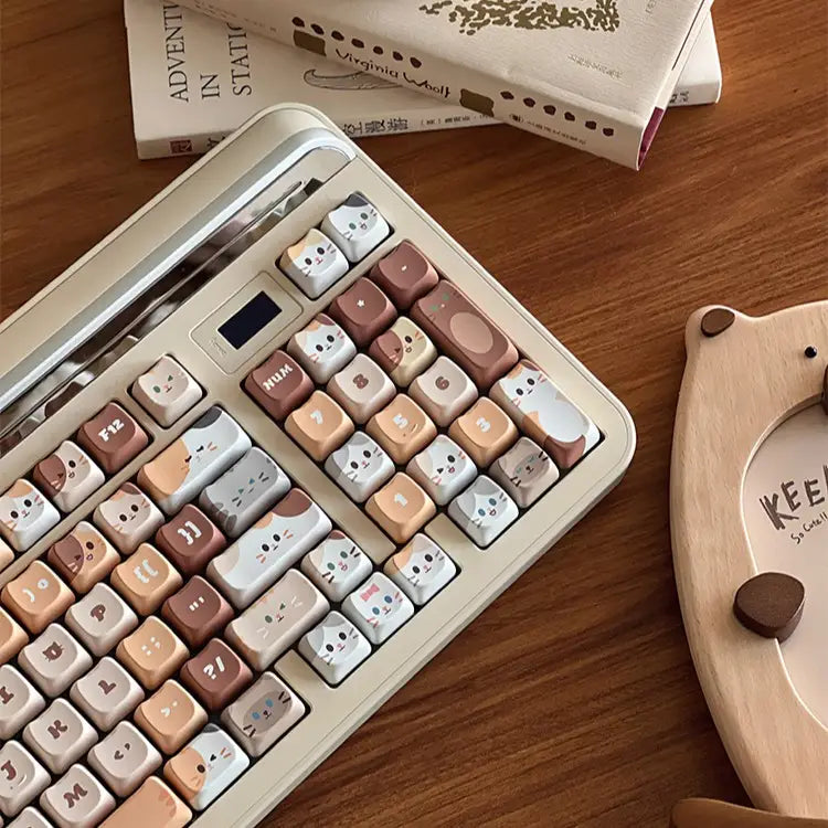 "Cute Meow" Keycap Set
