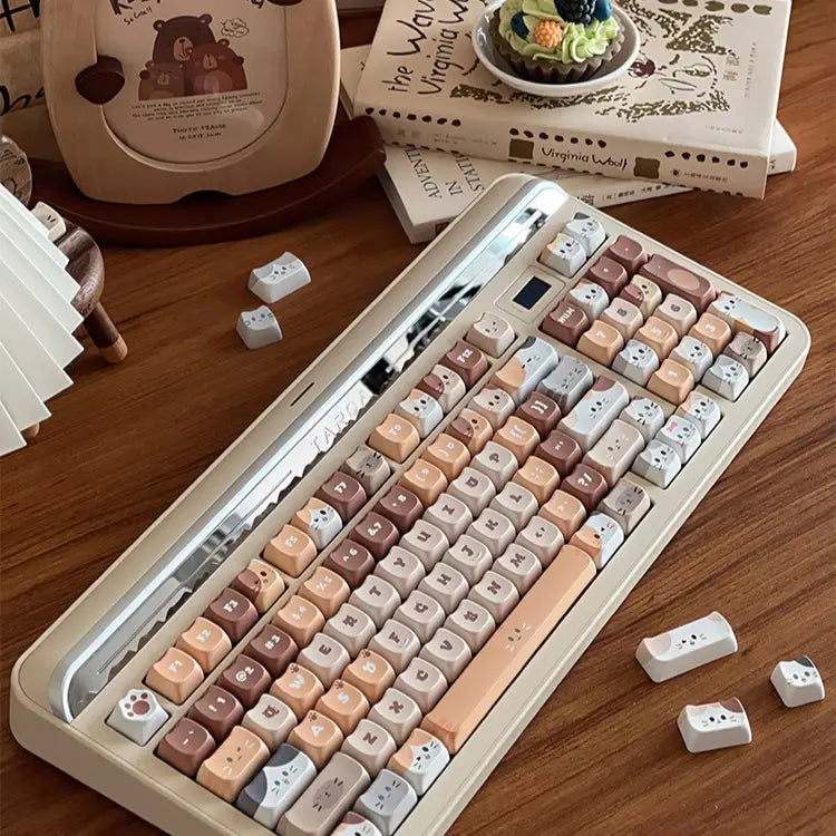 "Cute Meow" Keycap Set