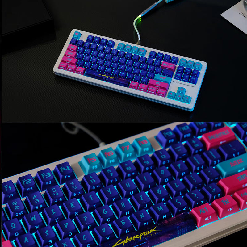 Cyberpunk Side-Lit Keycap Set