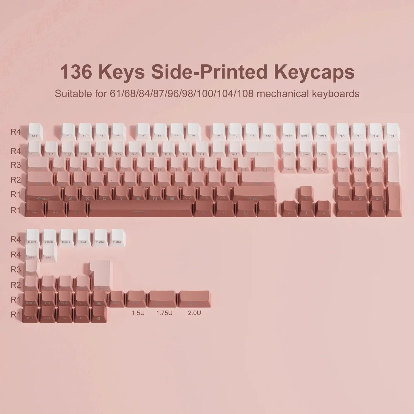 Gradient Side-Print Keycap Set