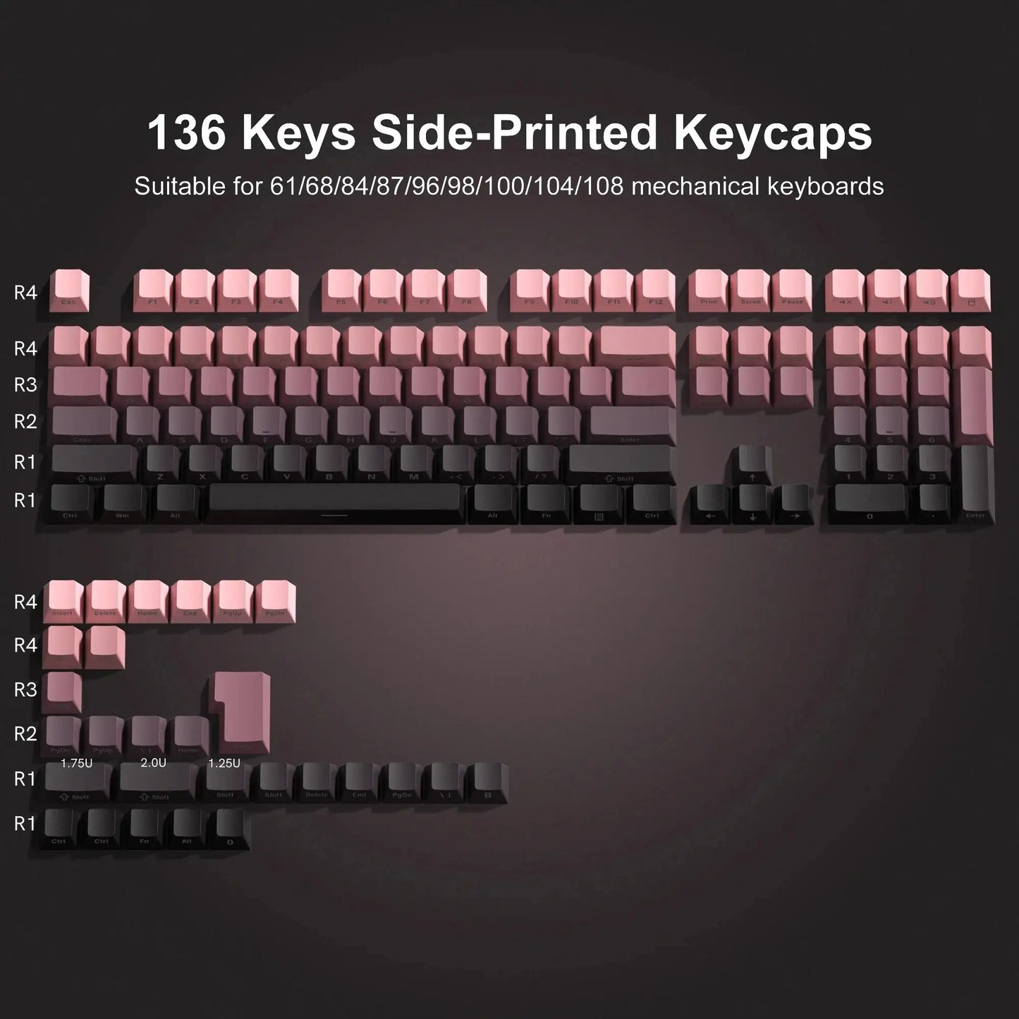 Gradient Side-Print Keycap Set