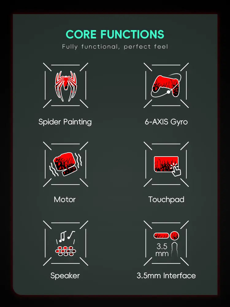 PS4 DualShock Controller – Symbiote Spider-Man Edition