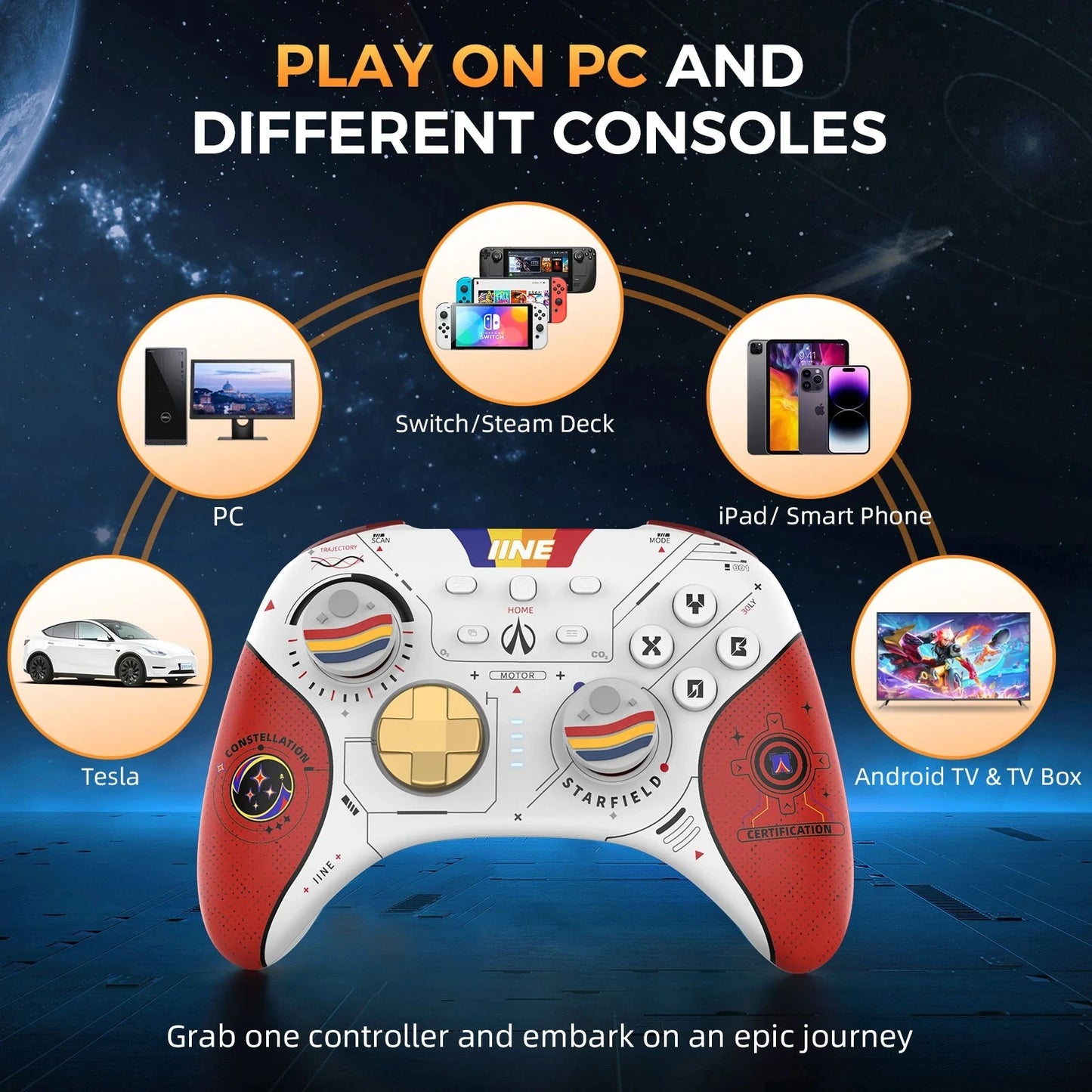 Hall Effect Star-Field Control (Multi-Platform)